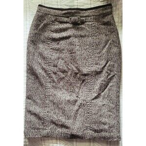 Philippe Adec Paris Wool Silk Blend Pencil Skirt Size 10 / 44